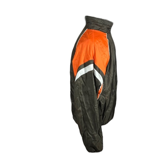 NFL Cleveland Browns Orange Reversible Full Zip Jacket Sz L Embroidered Nylon - Picture 5 of 16